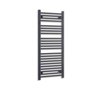 Companyblue Black Heated Towel Rail Radiator | Flat Ladder Bathroom Radiator | 500x1200mm
