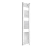 Companyblue Chrome Heated Towel Rail | Flat Ladder Bathroom Radiator | 1800x300mm