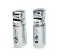 Companyblue Chrome Towel Rail Brackets | Heated Towel Radiator Wall Brackets | Fits Flat or Curved | 20-25mm Gap