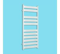 Companyblue Designer Flat Panel Heated Towel Rail Bathroom Radiator (1200 x 500mm White)