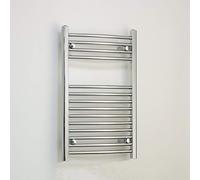 companyblue ECO Rad Curved Chrome Heated Towel Rail Radiator Ladder Bathroom Warmer (500mm wide, 600mm high)