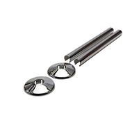 Companyblue Talon Snappit for Towel Rail Radiators Pipe Covers and Collars (Chrome 200mm)