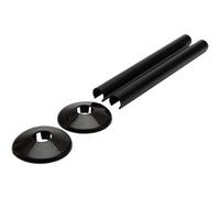 Companyblue Talon Snappit Towel Rail Pipe Covers & Collars | Black 200mm