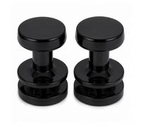 Companyblue Towel Rail Hook Clip | Bath Robe Peg Hanger | Fits 19-25mm Tubes | Black Pair