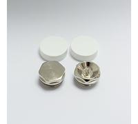Companyblue Two White Cover Cap for Towel Rail Radiator blanking plug and air vent/Bleed valve