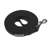 COMPAPET Waterproof PVC Long Dog Training Leash 16ft/32ft/49ft - Heavy Duty Recall Lead with 360° Swivel Lock Clasp, Easy Clean for Small Medium Large Dogs (Black, 192, Inches)