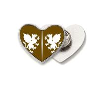 comparison ferocious abilities beasts abroad Heart Metal Pin Brooch Clip Love