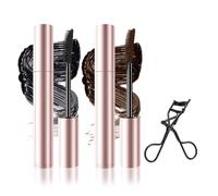 Comparison K Mascara, Comparisonk Mascara Comparison, Natural Defining Curling Eyelashes | 2025 Mas-Cara Black & Brown Duo for Lash Makeup | Tubing | Waterproof & Sweatproof (Mix-2pcs, One Size)