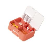 Compartment Pills Case with Integrated Tablets Cutter Weekly Medicine Dispenser for Travel and Home Use Portable Medicine Storage Box