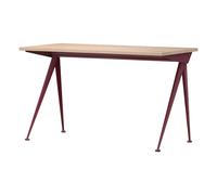 Compas Direction Desk - Japanese red base - Jean Prouvé, 1953 Oak one size