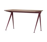 Compas Direction Desk - Japanese red base - Jean Prouvé, 1953 Walnut
