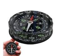 Compass - 1.77 Inches Portable Navigation | Outdoor Boating Compass - ABS Acrylic Material 17g Waterproof Adjustable for Camping Hiking Mountaineering and Outdoor Adventures