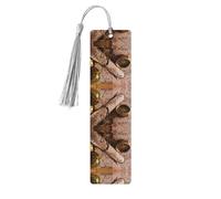 Compass and Ancient Map Print Wooden Bookmark Bookmarks with Tassels Book Marks for Reading Hardcover Books Notebooks