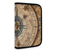Compass And Old World Map Tool Bag Storage Bags Tool Bags for Men Tool Bag Organizer Large Storage Bags Storage Bags with Zipper Space Bags Tool Bag for Women Foldable Bag