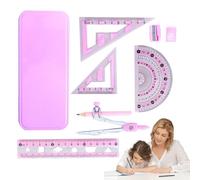 Compass and Protractor Set, Compass and Math Protractor Set | Compass Drawing Tool | Geometry Kit for Beginners of Math Compass with Function