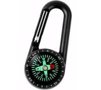 Compass Carabiner Compass Keychain Navigation Compasses Pocket Compasses Camping Carabiner with Compas Travel Accessory for Outdoor Camping, Sport, Hiking, Navigation