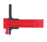 Compass Circle Cutter Rotary Circles Paper Film Rubber Handicrafts Hardware Tool Red