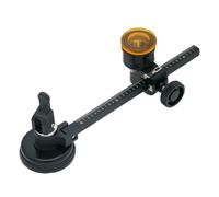 Compass Cutter with Clear Scale 120-400mm Circular Glass Cutter, Black | Precise Cuts, Sturdy Aluminum Rod, Secure Suction Cup, Ideal for Pros & DIYers