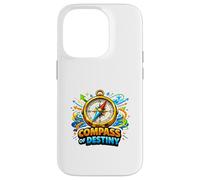 Compass Destiny Adventure Direction Motivation Graphic Case for iPhone 14 Pro
