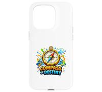 Compass Destiny Adventure Direction Motivation Graphic Case for iPhone 15 Pro