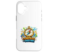 Compass Destiny Adventure Direction Motivation Graphic Case for iPhone 16 Plus