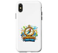 Compass Destiny Adventure Direction Motivation Graphic Case for iPhone X/XS