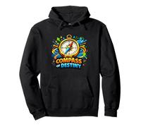 Compass Destiny Adventure Direction Motivation Graphic Pullover Hoodie