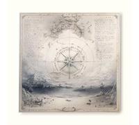 Compass Diamond Art Kits Adults, Diamond Painting Map Crystal Art Kits for Adults Beginners DIY 5D Round Rhinestone Gem Dots Embroidery Paintings Pictures Crafts, for Home Wall Decor 70x70cm gb9-h22