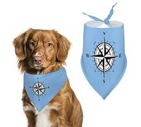 Compass Dog Bandanas Triangle Dog Bibs Cute Pet Scarf Kerchief for Small Medium Large Pet