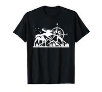 Compass Elk Mountains Hiking Mountaineering Mountain Alaska T-Shirt