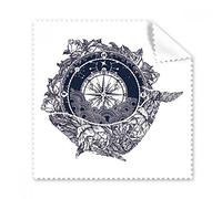 Compass Flower Stars Art Pattern Glasses Cloth Cleaning Cloth Phone Screen Cleaner 5pcs Gift