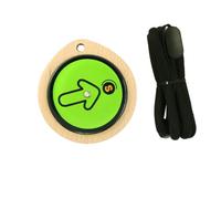Compass for Geography Lessons | Wooden Carry Design with Beech Shell, Cord, Clear Direction Face, Learning