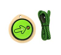 Compass for Geography Lessons | Wooden Carry Design with Beech Shell, Cord, Clear Direction Face, Learning