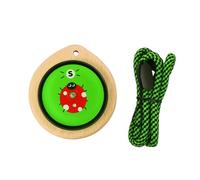 Compass for Geography Lessons | Wooden Carry Design with Beech Shell, Cord, Clear Direction Face, Learning
