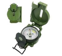 Compass Hiking Camping Outdoor Survival Compas with Lid & Scopescale Luminous Aiming Portable Waterproof Lensatic Compass for Navigation Hiking Survival