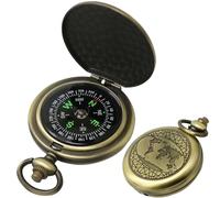 Compass Hiking Survival Glow in The Dark Metal Compass Waterproof Camping Navigation Survival Gear for for Backpacking, Outdoor Activities