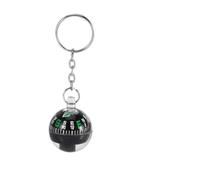 Compass Keyring, Compass keychains,Ball Shaped Compass Floating Keyring Outdoor Keychains Mini Survival Compass Ball Keyring Compass for Hiking