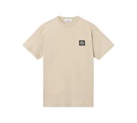 Compass Logo T-Shirt Desert, male, Stone Island, T-Shirts, Beige, S, Tops S