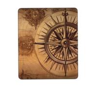 Compass Map Mouse Pad – Gaming Computer Keyboard Mat, Desk Gaming Mouse Pads, Laptop Pad Desk, Premium Keyboard Pad.Easy To Slide, Portable.