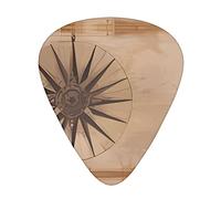 Compass Map Nautical Guitar Plectrums Classical Triangle Bass Acoustic And Electric Guitar Plectrums For Guitarists 12 Pieces