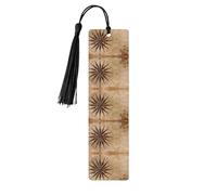 Compass Map Nautical Print Reading Page Markers, 5pcs Wooden Bookmarks with Tassels,Teachers Reading Book Lovers Gifts