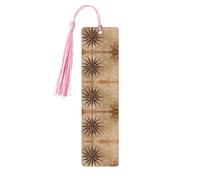 Compass Map Nautical Print Reading Page Markers, 5pcs Wooden Bookmarks with Tassels,Teachers Reading Book Lovers Gifts