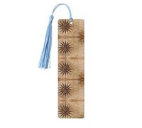 Compass Map Nautical Print Reading Page Markers, 5pcs Wooden Bookmarks with Tassels,Teachers Reading Book Lovers Gifts