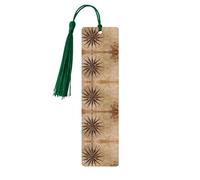 Compass Map Nautical Print Reading Page Markers, 5pcs Wooden Bookmarks with Tassels,Teachers Reading Book Lovers Gifts