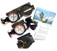 Compass Metal Case Survival Outdoor Camping March Compass