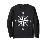 Compass Nautical Windrose Sailing Long Sleeve T-Shirt