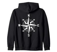 Compass nautical windrose sailing Zip Hoodie