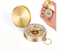 Compass Navigation,Luminous Vintage Luminous Brass Compass Ordnance Survey Approved Waterproof Navigation Tool with Glow-in-Dark Pocket Compasses for Hiking,Camping Survival Outdoor
