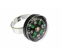 Compass Ring Miniblings Navigation Outdoor Campin Badge Buttong Portable