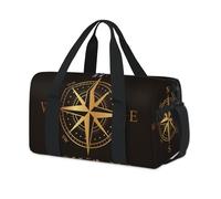 Compass Rose Sports Duffel Bag Compass Weekend Overnight Bag Tote Holdall Casual Travel Gym Duffel Bags for Kids Girls Boys Women Men
